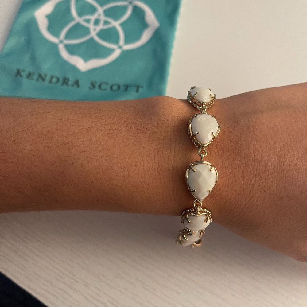 Kendra Scott Brynn Bracelet - Gold/White
